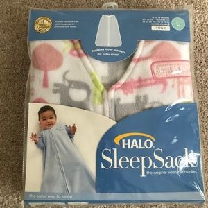 NEW - HALO SleepSack, LARGE, Fleece, Arms free
